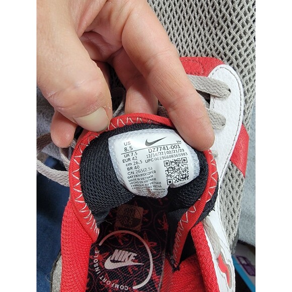 Nike Shoes Womens 8.5 White Red College Air Max Ohio State Systm DZ7741-001 - Picture 5 of 16